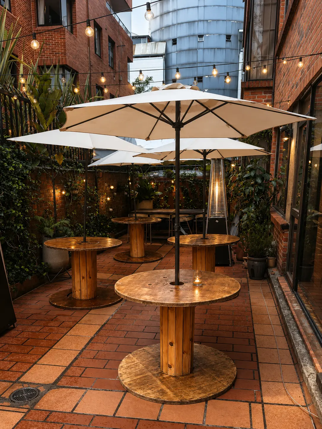 Carretes con sombrilla — ideas para eventos