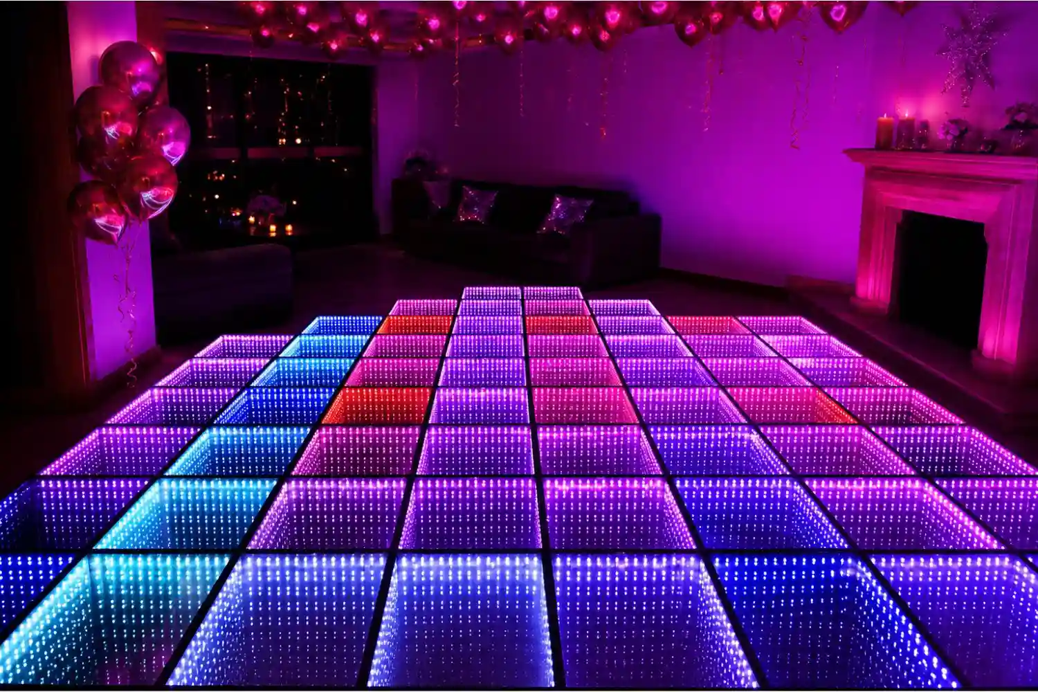 Cumpleaños con pista LED — ideas para eventos