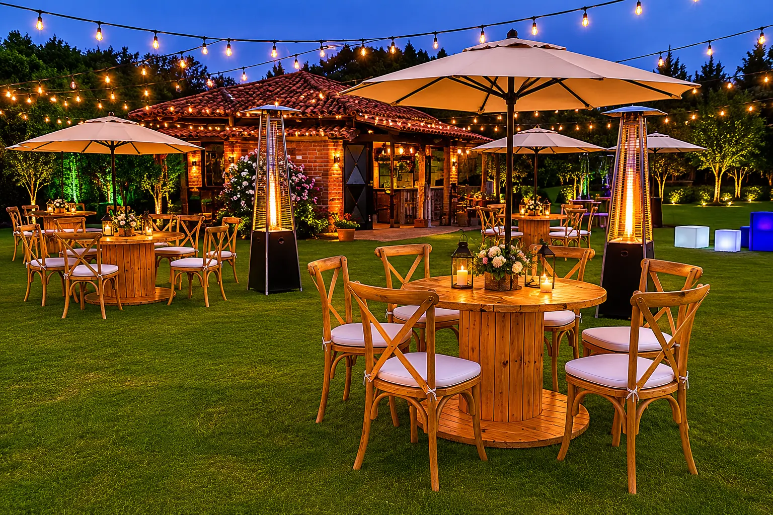 Jardín de noche — ideas para eventos