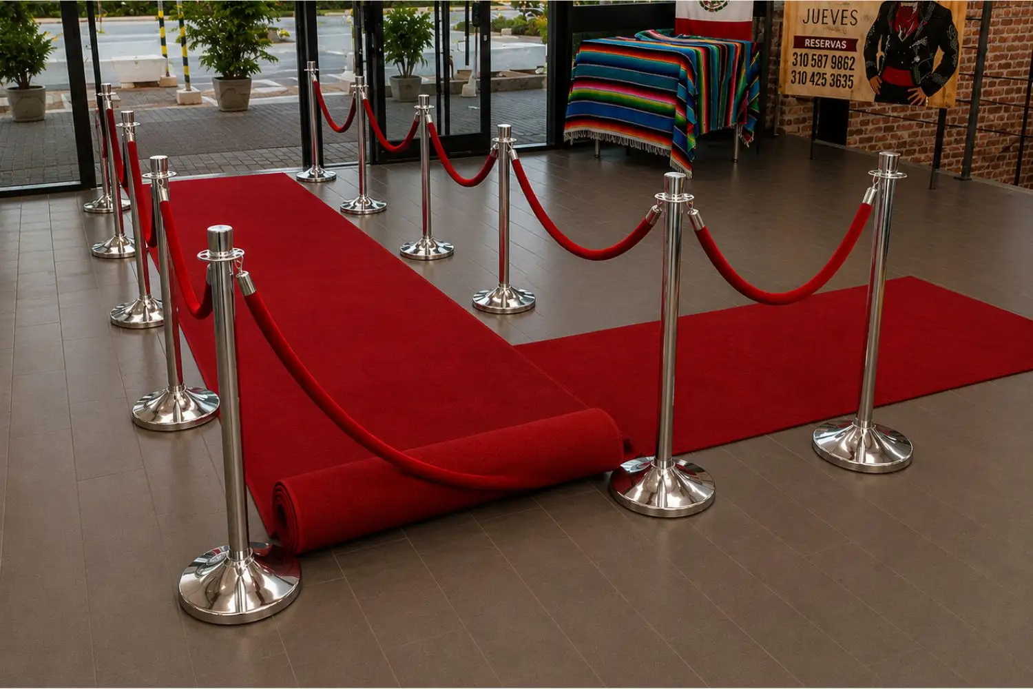 Entrada con alfombra roja — ideas para eventos