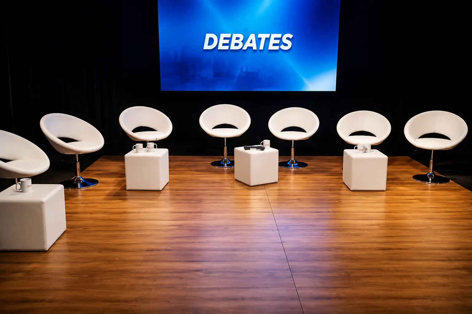 Set de debates TV — ideas para eventos
