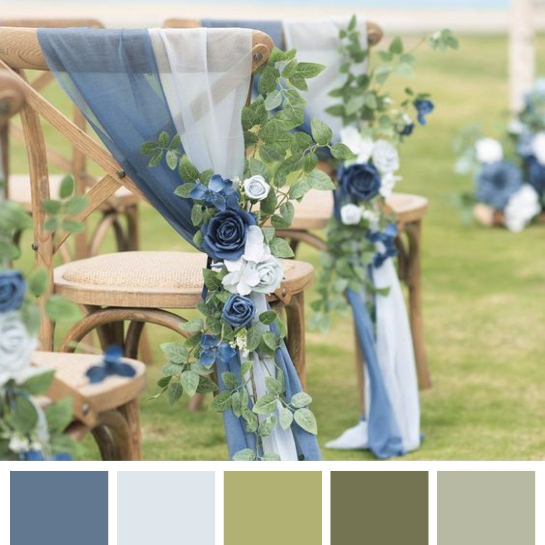paleta de color azul para bodas