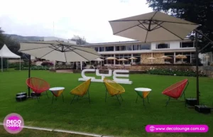 alquiler de mobiliario picnic en bogota - decolounge