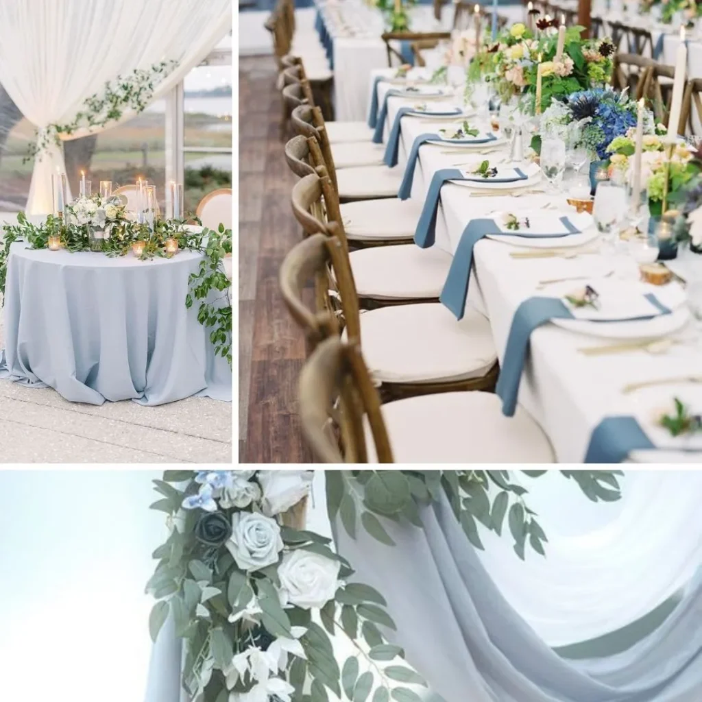 azul polvoriento para bodas