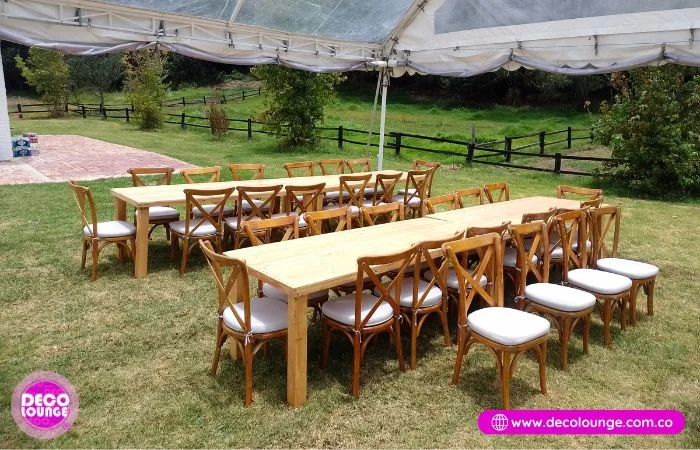 mesas y sillas para eventos - comedore