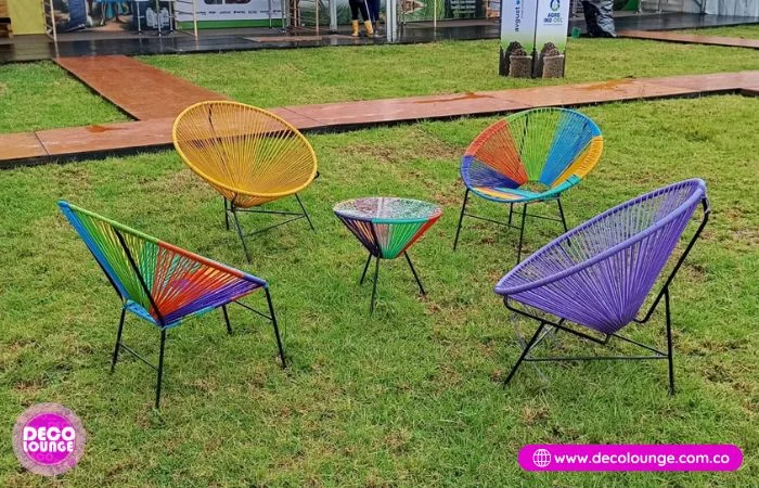 alquiler de muebles picnic para eventos chia