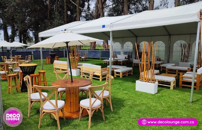 mesas y sillas para eventos chia