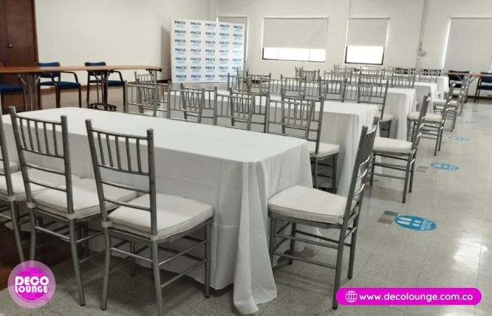 alquiler mesas y tablones en bogota - decolounge