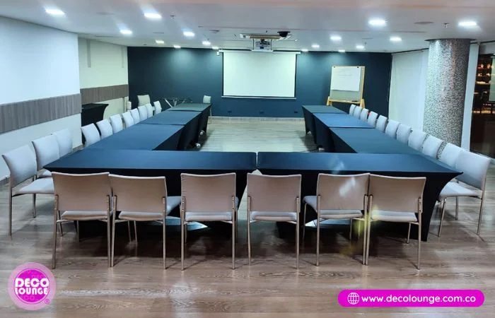 mesas rectangulares para eventos