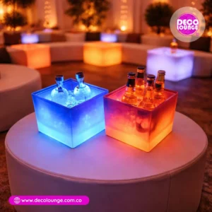 alquiler de hieleras con iluminacion led para eventos
